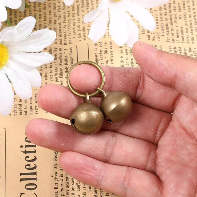 Alt view image 7 of 7 - 4 Pcs Dog Collar Bells, Copper Bell, Bells for Cat Collars | Pet Training Bell, Loud Charms for Dogs and Cats, Pet Pendant Accessories, Anti-Lost