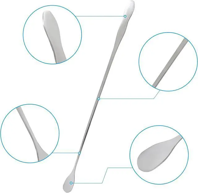 Alt view image 4 of 5 - Stainless Steel Stirring Spoons, 8 Piece, 12 Inch | Reusable, Long Handle Coffee Stirrers, Bar Spoons for Cocktails, Iced Tea and Hot Drinks