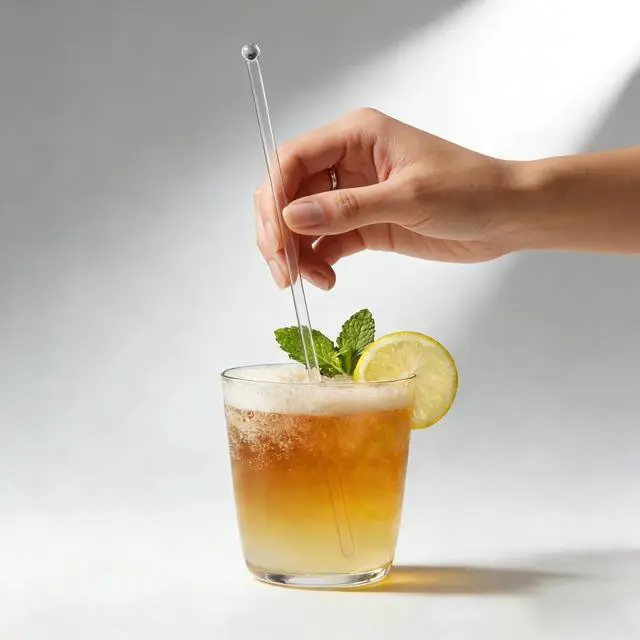 Alt view image 5 of 5 - 100pcs Plastic Clear Swizzle Sticks for Coffee Stirrers and Cocktail Drink Stirrers, 7.24 Inch Cake Pops Stir Sticks for Christmas Party