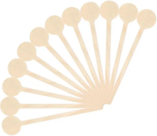 Alt view image 2 of 7 - Wooden Coffee Stirrers, 5.9 inches, Round Ends, 100 Count
