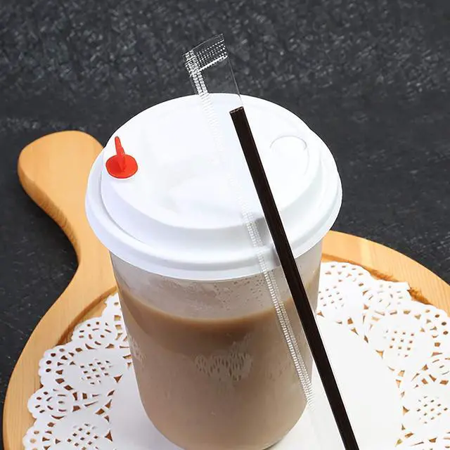 Alt view image 6 of 7 - KBG Coffee Stir Sticks 200 PCS, 6.7 Inch Three Hole Disposable Plastic Sip Stir Sticks, Individually Wrapped Cocktail Stirrers