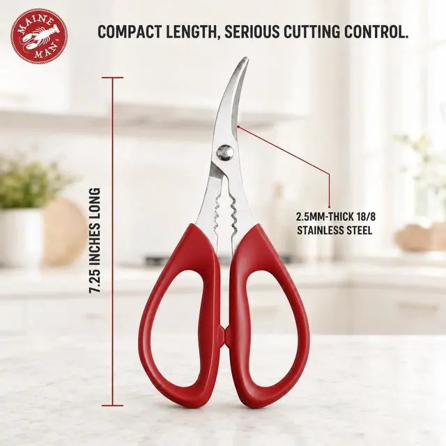 Alt view image 3 of 4 - Maine Man Seafood Shears, 18/8 Stainless Steel