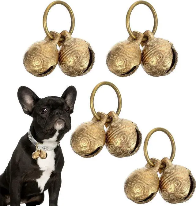 Main image of 4Pcs Extra Loud Bell for Cat Dog Collar, Extra Loud Jingle Pet Bell for Cat Dog Tracking Bells to Go Outside Tracking Perfect for Safety & Identification, Copper 1.5 Inch