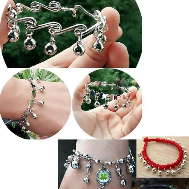 Alt view image 3 of 3 - GCA Pet Dogs and Cats Collar Bells,Pet Collar Accessories,1/2-Inch, Silver3 Sets