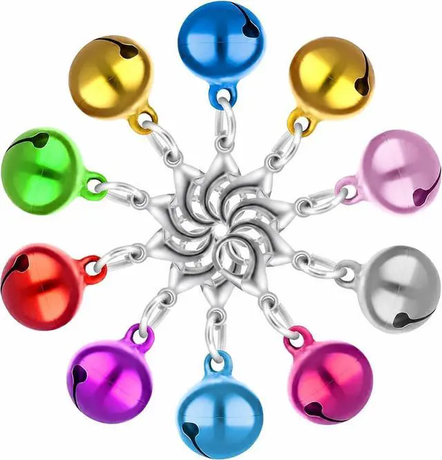 Main image of FUYIHGL® 10PCS Pet Bells for Dog Cat | Small Collar Charms Bell with Loud Crisp Sound - Metal Corlorful Jingle Bell - Gifts for Pet Lovers Christmas Decoration