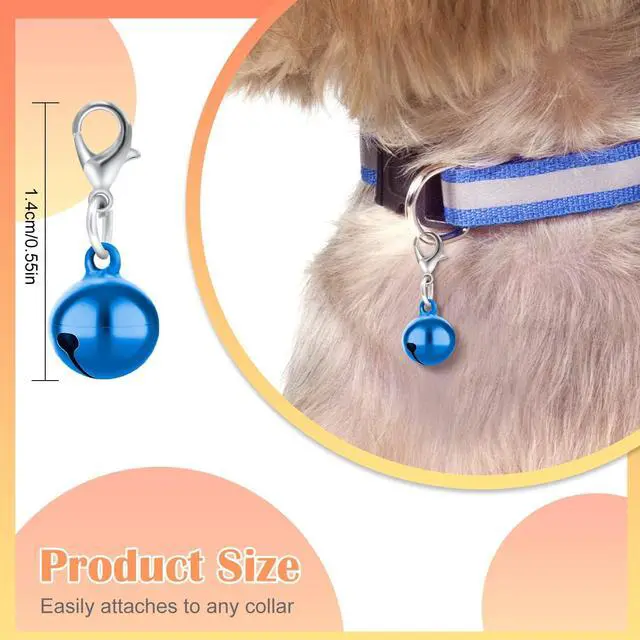 Alt view image 2 of 7 - FUYIHGL® 10PCS Pet Bells for Dog Cat | Small Collar Charms Bell with Loud Crisp Sound - Metal Corlorful Jingle Bell - Gifts for Pet Lovers Christmas Decoration