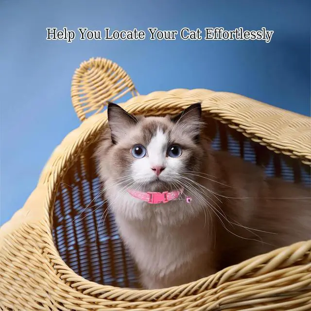 Alt view image 4 of 5 - 7Pcs Cat Collar with Bells, 19-33cm Cat Collars Adjustable Kitten Collar for Girl Boy Cats (7)
