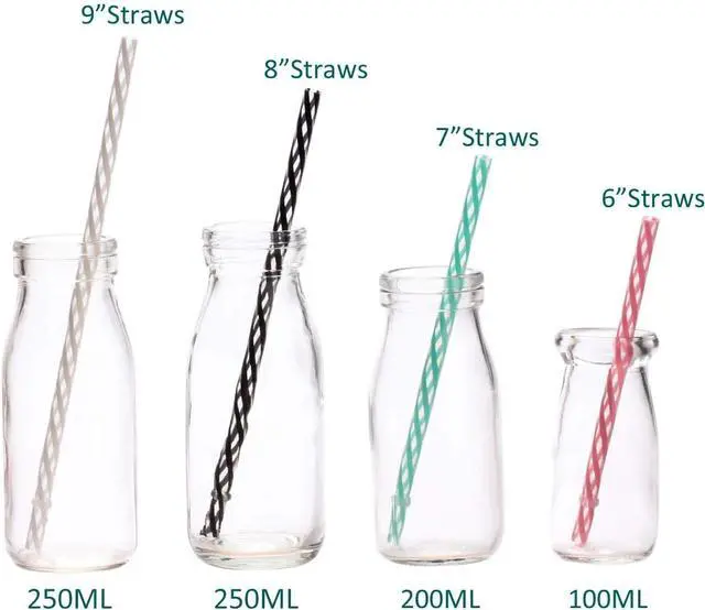 Alt view image 2 of 7 - Dakoufish 12 Piece 8 Inch Reusable Plastic Thick Drinking Straws BPA Free Mason Jar Straws Transparent Small Stripe (8inch, Mix 12color)