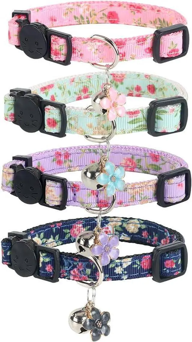 Main image of Yizepet Cat Collars with Bells, Breakaway Kitten Collar, Cute Kitty Collar, Pet Supplies Accessories