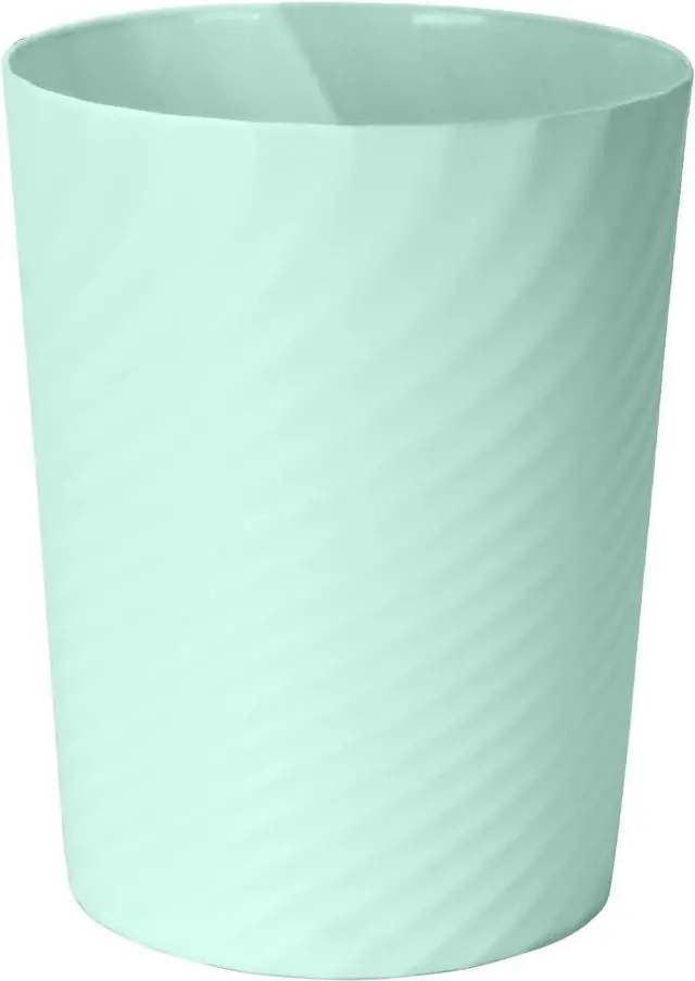 Main image of Small Trash Can - Plastic Waste basketbin for Office,Home,Bathroom,Kitchen - 1.8 Gallon - Green