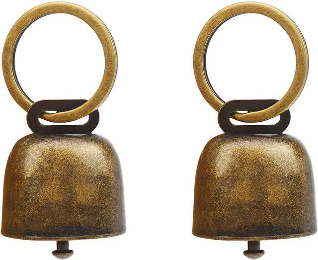 Main image of Bouclel 2 pack Pet Bells for Dog Collar Charms,Suitable for Pet Pendant | Accessories Decorative Bells Dog,Charm withAnti Lost Training for Collars(Bronze large size)