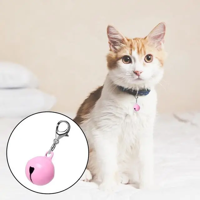Alt view image 5 of 7 - Molain 16 Pcs Cat Dog Collar Bells, Jingle Bell for Cat Collar, Dog Collar Charms, Colourful Pet Small Bells with Clasps, Pet Collar Accessories, Festival Party DIY Crafts Decoration