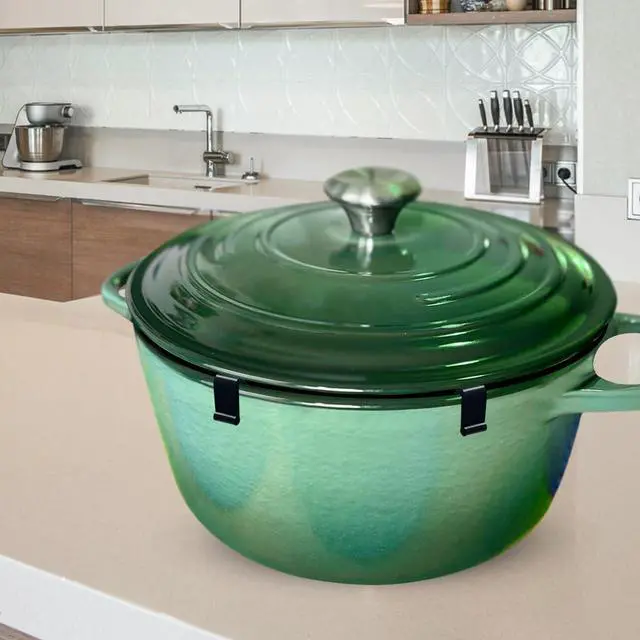 Alt view image 4 of 6 - 4pcs Dutch Oven Lid Protector Clips,Non-Slip Cookware Pot Lid Protectorblack