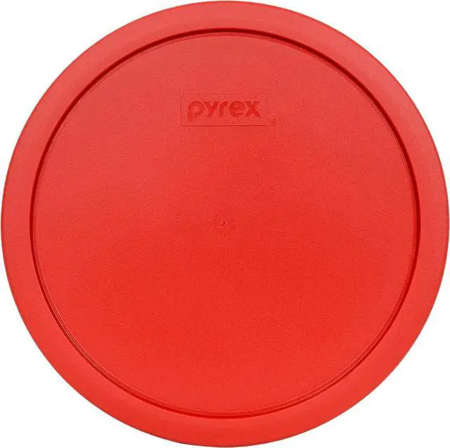 Main image of Pyrex 7403-PC (10-Cup) Poppy Red Mixing Bowl Lid - Made in USA | BPA-Free Plastic | Replacement Cover | Fits 7403 10-Cup Glass Bowl | Round Shape | Top Rack Safe