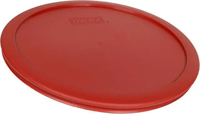 Alt view image 2 of 2 - Pyrex 7403-PC (10-Cup) Poppy Red Mixing Bowl Lid - Made in USA | BPA-Free Plastic | Replacement Cover | Fits 7403 10-Cup Glass Bowl | Round Shape | Top Rack Safe
