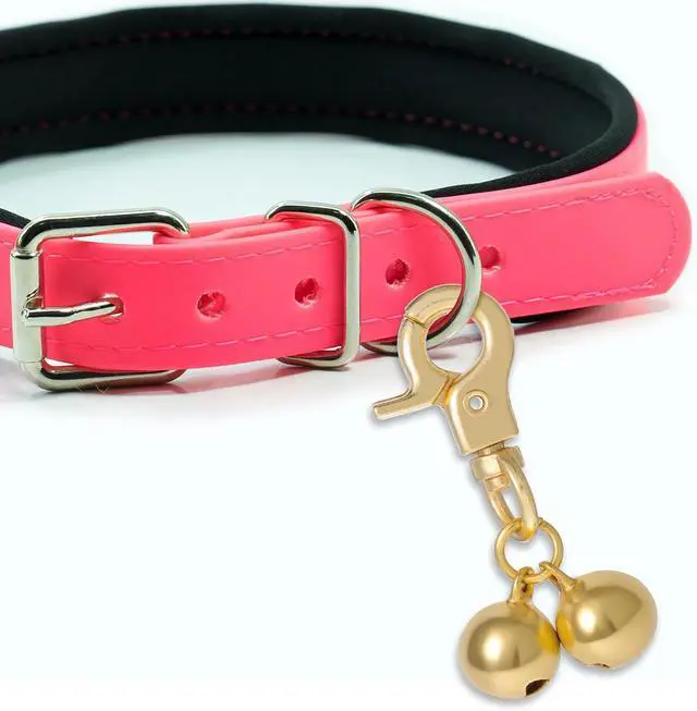 Alt view image 6 of 7 - Xthrotsenk 2 Pcs Gold Bells for Dog Collars Cat Bell for Pet Collar Pet Bell with Heavy Duty Snap Clips Pet Pendant Accessories Pet Christmas Gift Training Pet Collar Charms