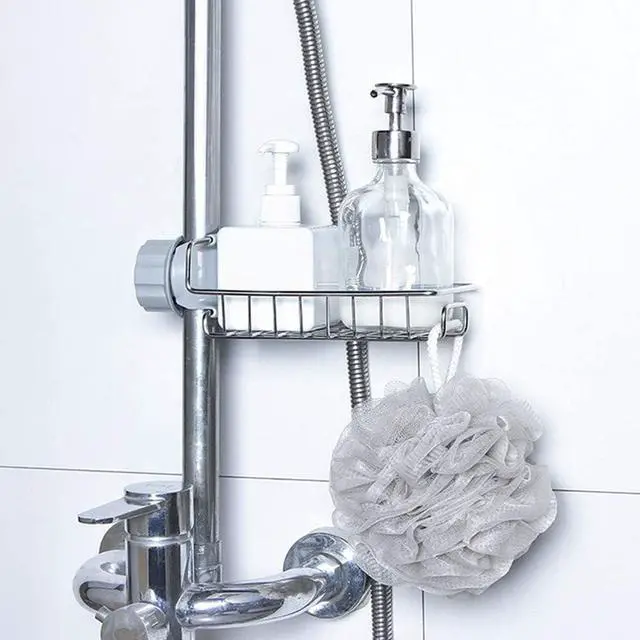 Alt view image 3 of 7 - Sink Caddy Organizer, Stainless Steel Faucet Storage Rack Sponge Holder for Kitchen Accessories(Silver)