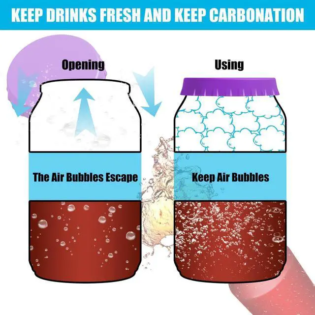 Alt view image 3 of 7 - YGAOHF Soda Can Lids, 8 Pack Silicone Soda Can Covers Lids to Keep Carbonation, Reusable Pop Soda Can Lid, Can Caps to Keep Drinks Fresh, Fits Standard Beverage Cans (Bright Color)