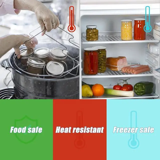 Alt view image 5 of 7 - VIBRATITE 30 Count 70MM Regular Mouth Mason Jar Canning Lids | Split-Type Metal Lids, Silicone Sealing Rings, Leak-Proof, Food Preservation, Pressure Canning, Water Bath, Fits Ball & Kerr