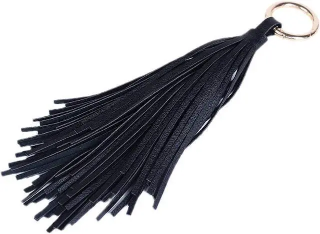 Main image of Women Leather Tassel Keychain Car Keyring Holder Bag Wallet Purse Decorations