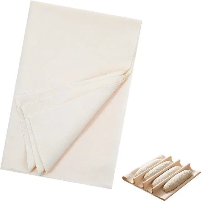 Main image of 1PCS Tea Towels for Baking Sourdough 29 X 17 Inch Linen Cloth Bread Sourdough Towels Pastry Cloth for Dough, Baguettes, Loaves, Pastry, Homemade Bread