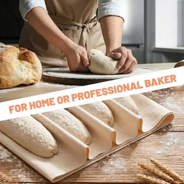 Alt view image 6 of 7 - 1PCS Tea Towels for Baking Sourdough 29 X 17 Inch Linen Cloth Bread Sourdough Towels Pastry Cloth for Dough, Baguettes, Loaves, Pastry, Homemade Bread