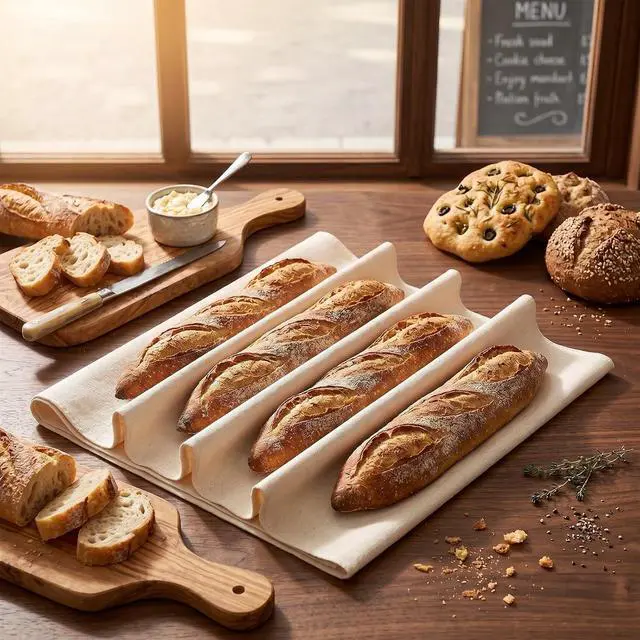 Alt view image 5 of 7 - 1PCS Tea Towels for Baking Sourdough 29 X 17 Inch Linen Cloth Bread Sourdough Towels Pastry Cloth for Dough, Baguettes, Loaves, Pastry, Homemade Bread