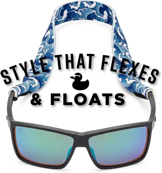 Alt view image 2 of 6 - Pilotfish Neoprene Sunglasses Strap Neoprene Eyewear Retainer, Secure Floating Sunglass Cord with Anti-Slip Ends