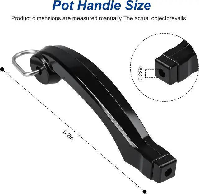 Alt view image 3 of 7 - P08-031 Saucepan Handle Replacement (Short) Fits for Farberware 1, 1.5, 2 and 2.5 quart Pan, Pots and Cookware | Durable Pot Replacement parts | Saucepan Handles for Kitchen Cooking with Screw
