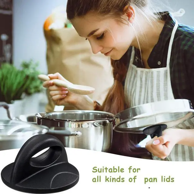 Alt view image 5 of 6 - Universal Pot Lid Handle Replacement Compatible with crockpot Lids, Pan Lid Replacement Knob, Heat Resistant Pot Handle Parts, Easy Grip Lid Konb (1 Pack)