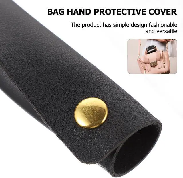 Alt view image 4 of 7 - 2 Pcs Luggage Handle Wraps Pu Handle Covers for Suitcase Bag Protectors for Travel Bags Handbag Wrap Covers 5.11 X 3.93 Your Hands