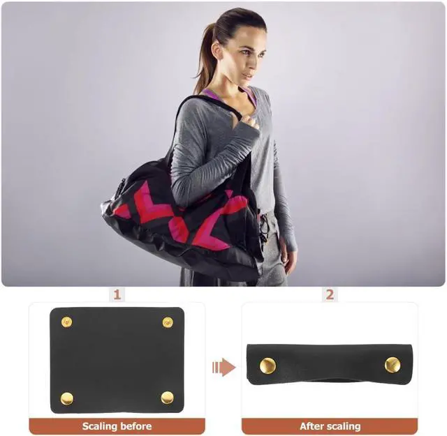 Alt view image 5 of 7 - 2 Pcs Luggage Handle Wraps Pu Handle Covers for Suitcase Bag Protectors for Travel Bags Handbag Wrap Covers 5.11 X 3.93 Your Hands