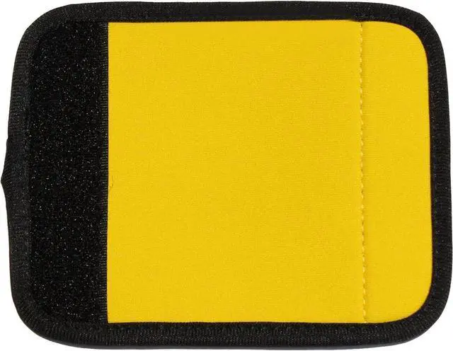 Alt view image 2 of 6 - Neoprene Luggage Handle Wraps for Traveling Bright Color Luggage Tags|Handle Wraps|Handle Covers (Gold)