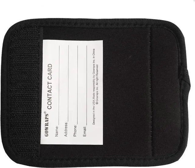 Alt view image 3 of 6 - Neoprene Luggage Handle Wraps for Traveling Bright Color Luggage Tags|Handle Wraps|Handle Covers (Gold)