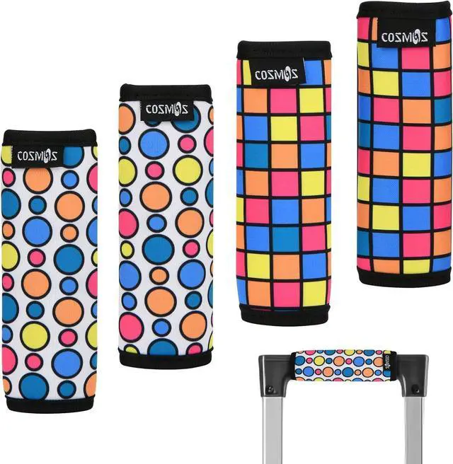 Main image of 4 Pcs Luggage Handle Wraps Soft Neoprene Grip Handle Cover Detachable Luggage Identifier for Luggage Suitcase Travel Bag Trolley Case Travel Accessories