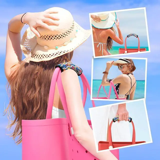 Alt view image 4 of 6 - 4 Pcs Luggage Handle Wraps Soft Neoprene Grip Handle Cover Detachable Luggage Identifier for Luggage Suitcase Travel Bag Trolley Case Travel Accessories