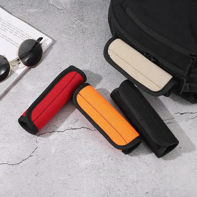 Alt view image 5 of 7 - uxcell 3 Pcs Luggage Handle Wrap for Suitcase, Neoprene Handbag Grip Cover Protector Luggage Identifiers Suitcase Handle Wraps for Luggage Shopping Bag Travel Bags, Purple