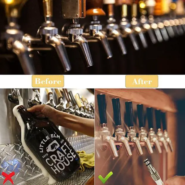 Alt view image 6 of 7 - Growler Filler for Perlick Faucets Homebrew Wine Making Beer Brewing | Growler Filler Tube Jug Filler Growler Fill Hose for Perlick Faucets Beer Keg Beer Taps Bottle Filling Growler Filling
