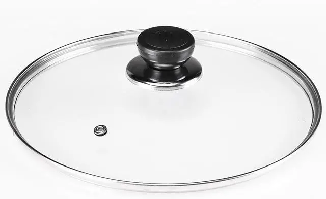 Main image of Tempered Glass Pot Cover, 7.8 Inch Griddle Lid with Insulated Handle for Cheese Melting Dome, Steaming, Cooking at Home and Outdoors (20cm)