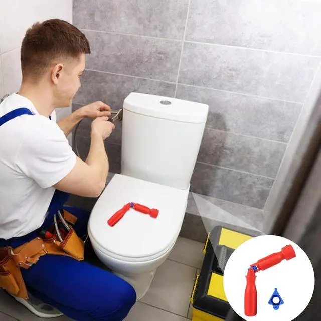 Alt view image 6 of 7 - Toilet Seat Fitting Tool, 10/13/17mm Toilet Seat Repair Wrench | Professional Universal Plastic High-Strength Installation Tool