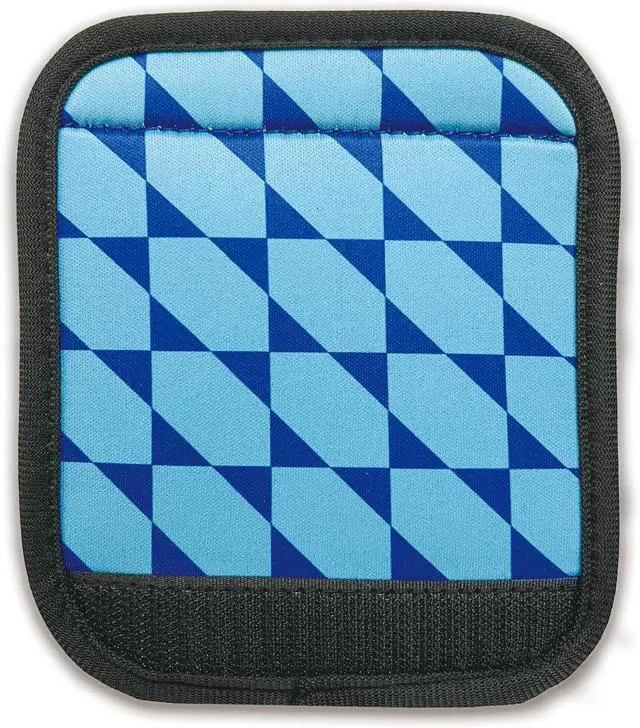 Alt view image 7 of 7 - 5 Pack Luggage Handle Wrap, Neoprene Suitcase Handle Cover, Bright Color Luggage Identifier for Easy Airport Pickup, Soft Grip Travel Accessories for Cruise Airplane, Blue