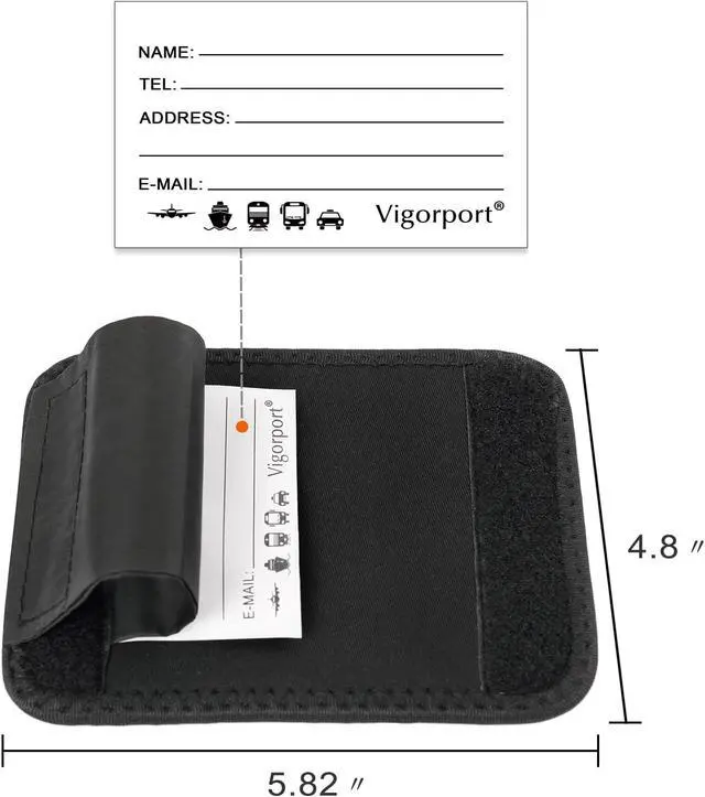 Alt view image 3 of 6 - Vigorport Luggage Handle Wrap, Bright Comfortable Neoprene Luggage Grips | Suitcase Bag Identifiers Wraps, Tags, Markers, Covers Travel Accessories for Airplane/Flying