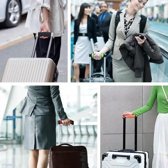 Alt view image 6 of 6 - Vigorport Luggage Handle Wrap, Bright Comfortable Neoprene Luggage Grips | Suitcase Bag Identifiers Wraps, Tags, Markers, Covers Travel Accessories for Airplane/Flying