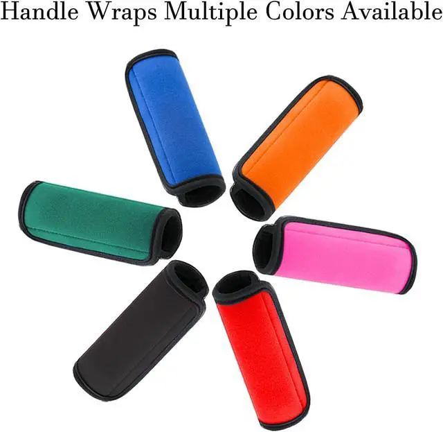 Alt view image 5 of 7 - 2 Pack Luggage Handle Wraps for Suitcase, Bright Color Comfort Soft Handle Covers (Blue)