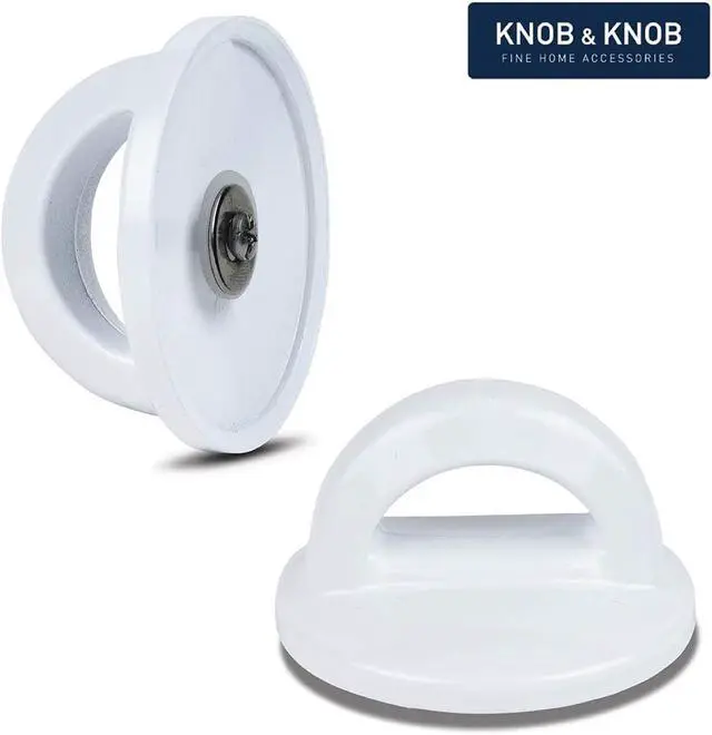 Alt view image 3 of 5 - Universal Pot Lid White Knob Compatible with Crockpot Lids, Pan Lid Replacement Handle, Heat Resistant Pot Knob for Glass, Steel Lids, Easy Grip Lid Handle, Kitchen Cookware, 2.75x1.77