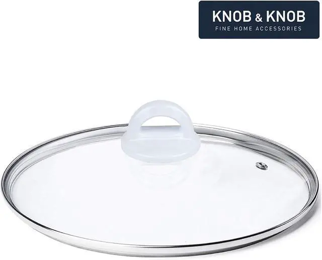 Alt view image 4 of 5 - Universal Pot Lid White Knob Compatible with Crockpot Lids, Pan Lid Replacement Handle, Heat Resistant Pot Knob for Glass, Steel Lids, Easy Grip Lid Handle, Kitchen Cookware, 2.75x1.77