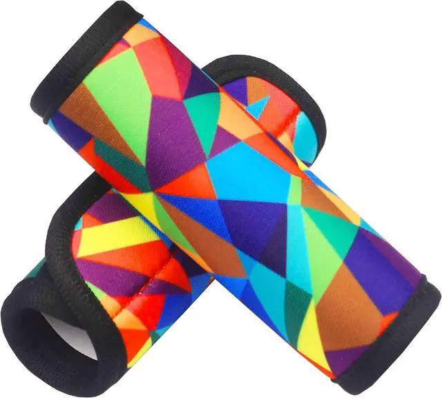 Main image of Luggage Handle Wrap 2 Pack Luggage Handle Wraps For Suitcase Bright Neoprene Luggage Handle Covers/Extender/Identifiers-Travel Accessories Must Haves