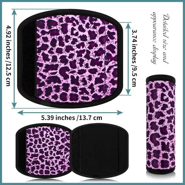 Alt view image 2 of 6 - BVYA 5 Pack Printed Neoprene Luggage Handle Wraps for Travel Bag Luggage Suitcase Baby Carriage