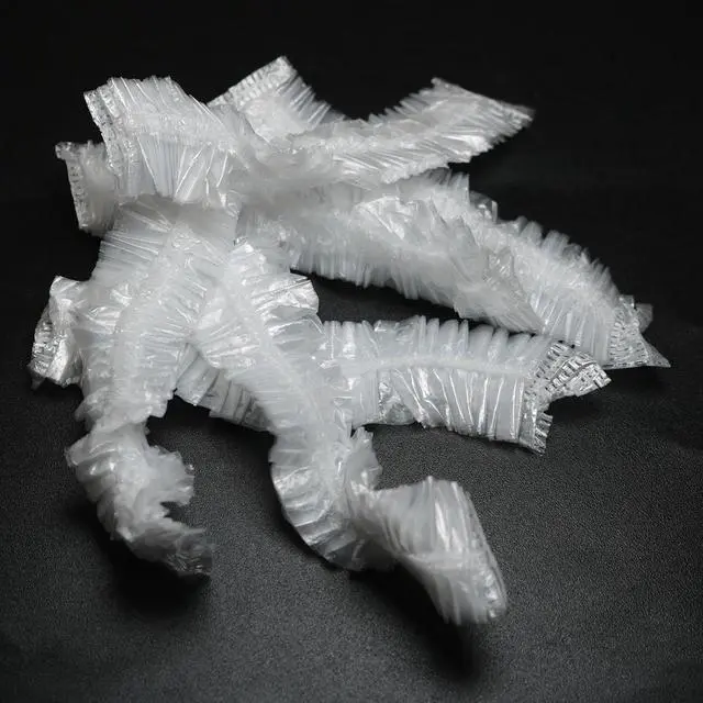 Alt view image 2 of 7 - Elasticated Plastic Fermented Bread Cover Cling Film Cover Elasticated Shower Cap For Food Preservation Outdoor Camping Picnic Barbecue