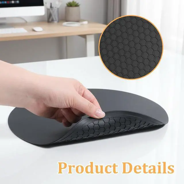 Alt view image 6 of 7 - Heat Resistant Multifunctional Silicone Microwave Mat, 10 Inch Round Non-Slip Trivet, Heat Resistant Non Slip Trivet for Kitchen Hot Plate Bowl Mug Hot Pot Holder, Dishwasher Safe